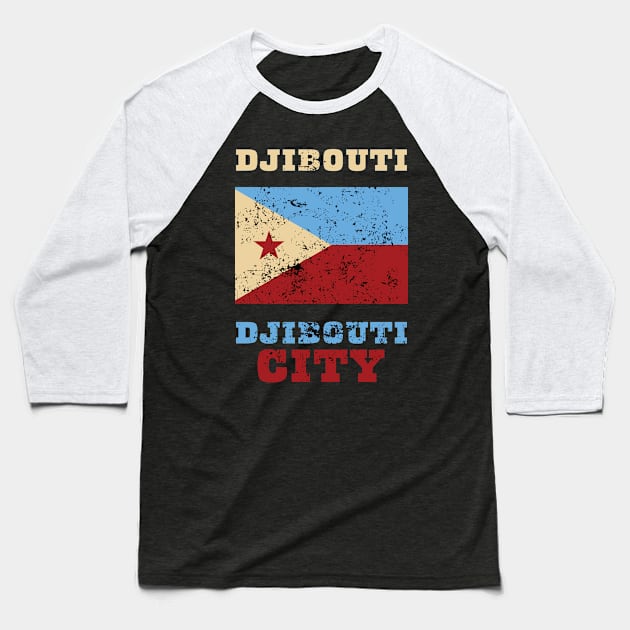 Flag of Djibouti Baseball T-Shirt by KewaleeTee